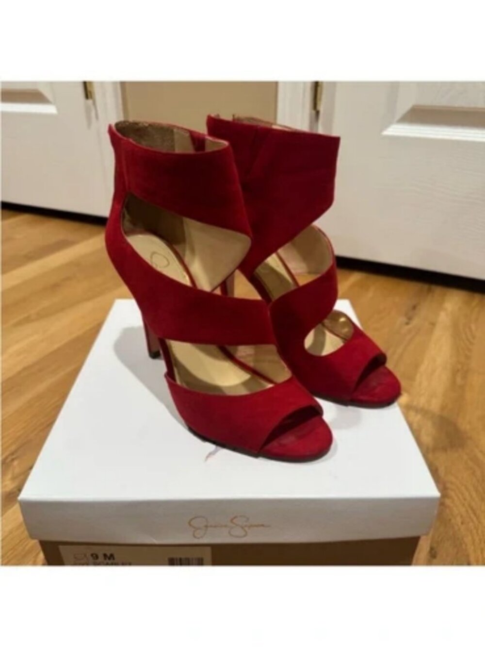 Jessica Simpson Eleya Scarlet Red Heels Holiday Party